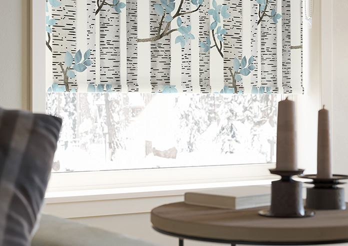 Birch Tree, Sky Blue - Roller Blind - Image 5